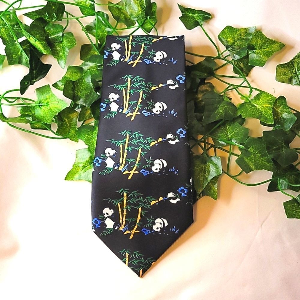 Kailong. Men's Unique Tie. Hand-made. 100% Silk. OSFA. EUC